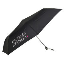 Chine supplier promotion adeversting 3 folding portable man umbrella with logo prints